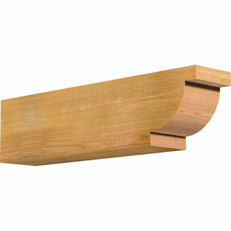 Ekena Millwork Alpine Rough Sawn Rafter Tail, Western Red Cedar, 6"W x 8"H x 32"L RFT06X08X32ALP00RWR